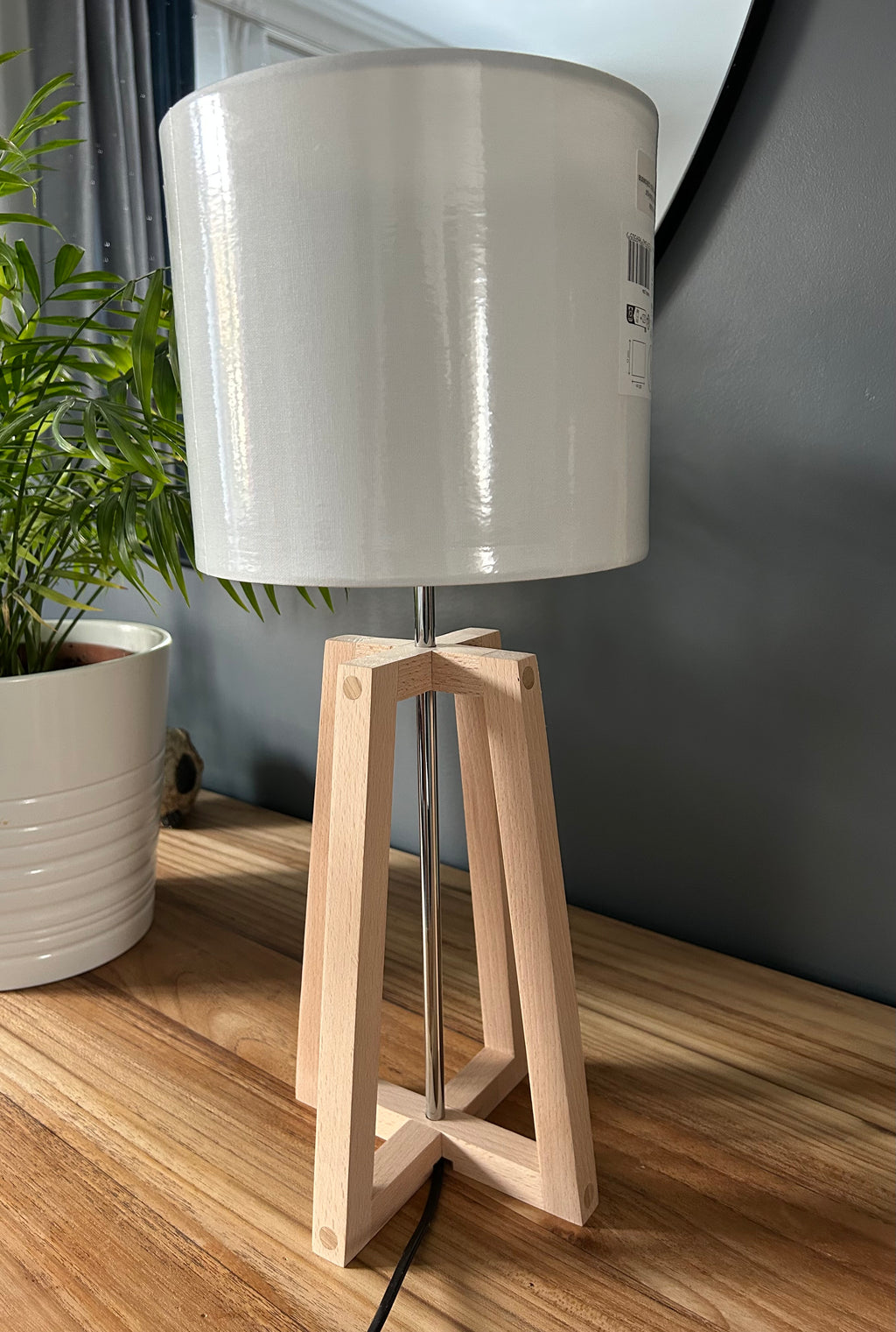 Lampe d'ambiance en hêtre